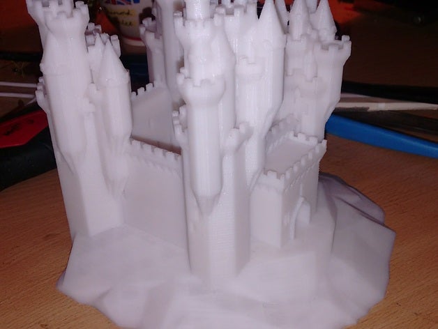 grand snow castle generated buildings structures customized 3D print model - Mito3D