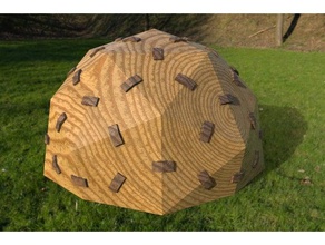 geodesic dome buildings structures 3d print model - Mito3D