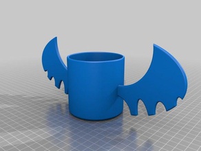 bat mug Küche Essen Kaffee-Tassen halloween 3d print model - Mito3D