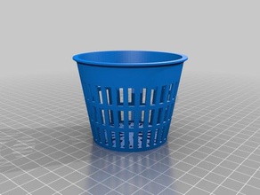 my customized parametric net pot cup hydroponics aeroponics fogponics outdoor & garden 3d print model - Mito3D