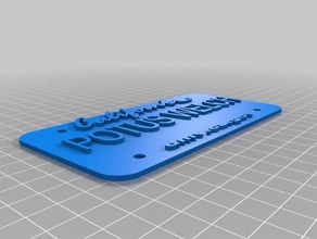 potus welch Kostüm angepasst 3d print model - Mito3D