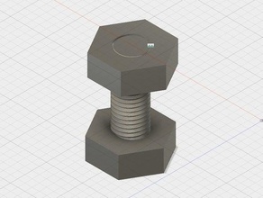 fidget porca parafuso mecânico brinquedos brinquedo 3d print model - Mito3D