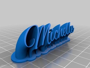 michelle office angepasst 3d print model - Mito3D