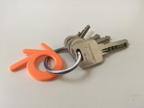 blender keychain keychains 3d print model - Mito3D