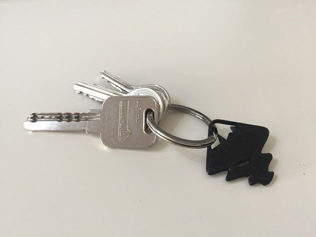 inkscape keychain keychains blender 3D print model - Mito3D
