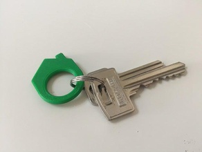 homehouse keychain keychains 3d print model - Mito3D