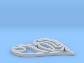 tribal cuore 3d stampa 3d print model - Mito3D