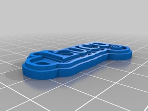 lucy trousseau de clés porte-clés personnalisé 3d print model - Mito3D
