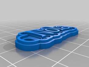 nola llavero llaveros personalizado 3d print model - Mito3D