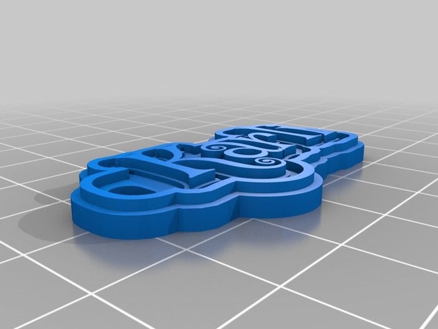 karli trousseau de clés porte-clés personnalisé 3D print model - Mito3D