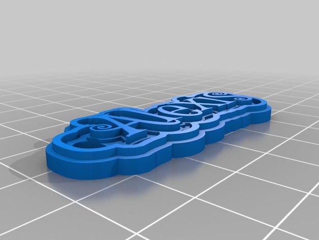 alexis Anahtarlık özelleştirilmiş 3D print model - Mito3D