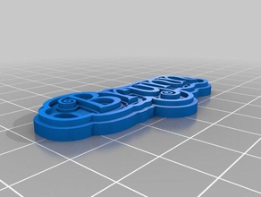 brynn keychain keychains customized 3d print model - Mito3D