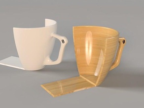 tazzina reggilibri famiglia caffè espresso 3d print model - Mito3D