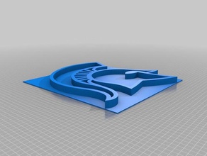 spartan logo signs logos muth sparty helmet 3d print model - Mito3D