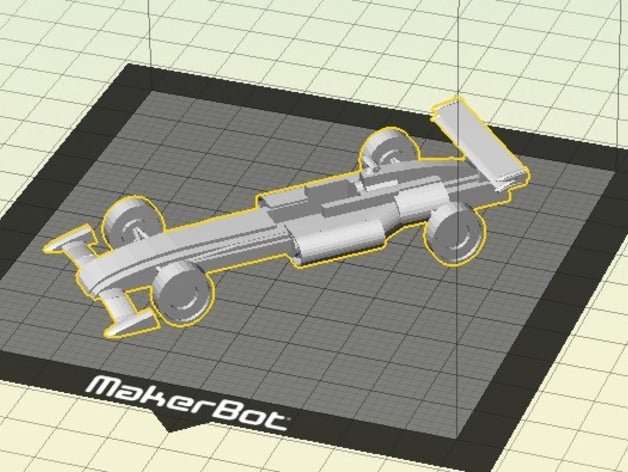 f1 yarışçısı araç yarış arabası 3D print model - Mito3D