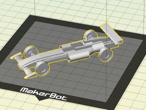 f1 racer vehículos race car 3d print model - Mito3D