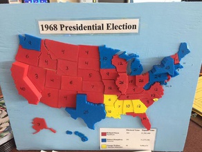 1968 presidential election electoral college results 3d printing 3d print model - Mito3D