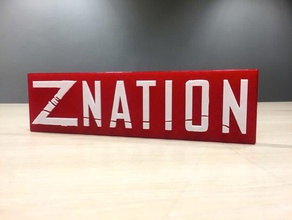 nation, die Haupt-Titel-logo Zeichen logos 3d print model - Mito3D