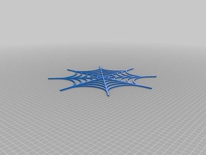 özelleştirilmiş örümcek web jeneratörüm 2d sanat 3d print model - Mito3D