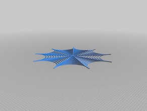spider web 2d Kunst angepasst 3d print model - Mito3D