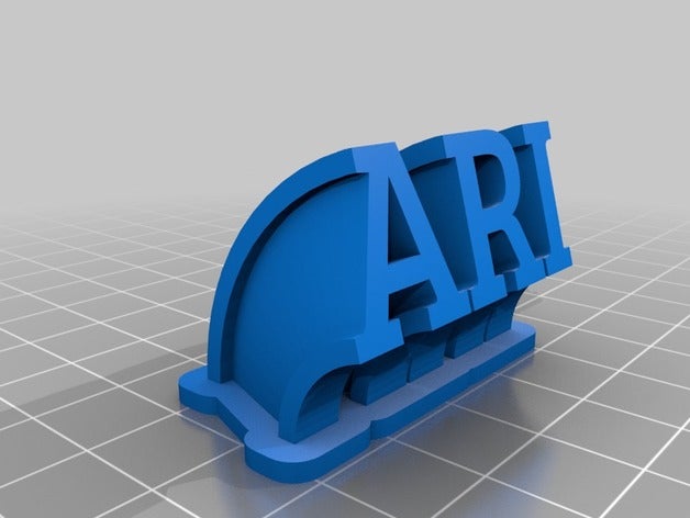 ari de la oficina personalizado 3D print model - Mito3D