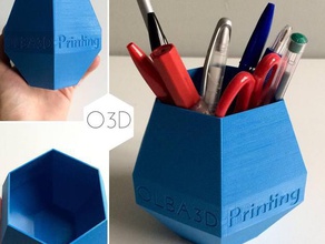 olba 3d-Druck penpencil Halter office 3d print model - Mito3D