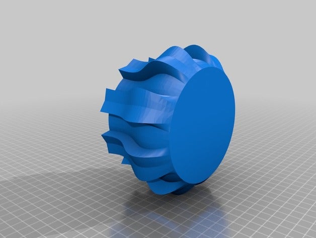 lofted vase containers elijah erekson keller senior high solid works twisted gear 3D print model - Mito3D