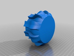 ausgeformte vase Container elijah erekson keller senior high solid works twisted gear 3d print model - Mito3D