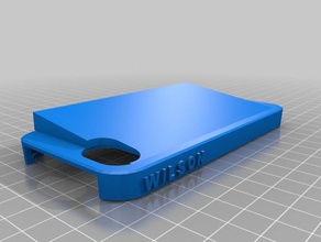 iphone 5 case customizable mobile 3d print model - Mito3D