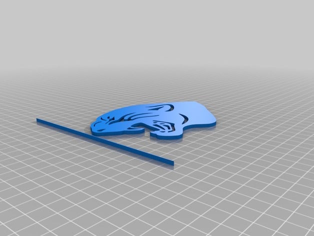 airbrush şablon panter 3d baskı 3D print model - Mito3D
