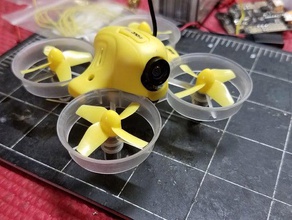 15 degree fpv inductrix mount rc vehicles tiny whoop 3d print model - Mito3D