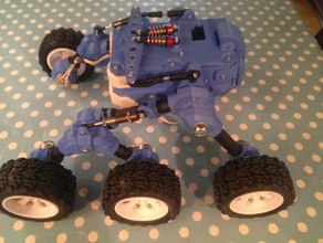 parts list simple wiring diagram martian rover build robotics 3d print model - Mito3D