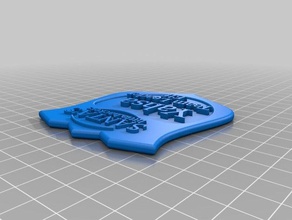 yahsa elf emblema santas hackers pouco moedas emblemas personalizado 3d print model - Mito3D