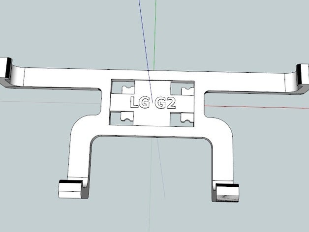 lg g2 telefone celular titular montagem do carro caso móveis acessório de suporte sketchup 3D print model - Mito3D