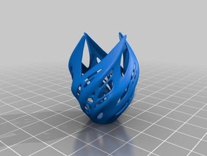 twisted 4 decor abstract cup organic vase 3d print model - Mito3D
