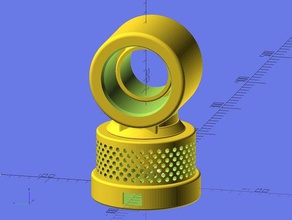 ekobots sin bisturí personal del ventilador de la oficina enfriador ingeniería openscad 3d print model - Mito3D
