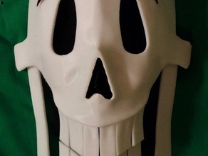 stilizzato maschera di teschio il costume cosplay costumechallenge papiro undertale 3d print model - Mito3D