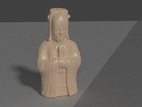 statue chinoise les gens 3d print model - Mito3D