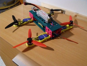 quadrocopter 250 taille rc des véhicules drone multicopter multiwii l'hélice 3d print model - Mito3D