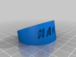 manu bilezik özelleştirilmiş 3d print model - Mito3D