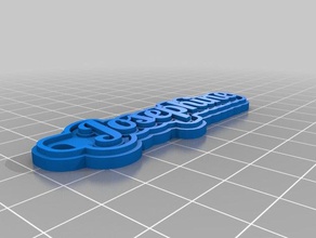 josephine keychains customized 3d print model - Mito3D
