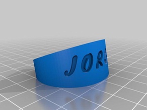 jorge les bracelets personnalisé 3d print model - Mito3D