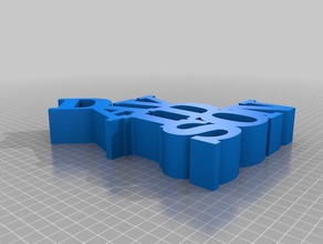 davidson word sculpture sculptures customized 3d print model - Mito3D