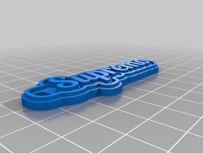 supremo llaveros personalizado 3d print model - Mito3D