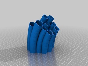 pencil holder organization cup pen tubes 3d print model - Mito3D