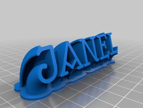 janel office personalizado 3d print model - Mito3D