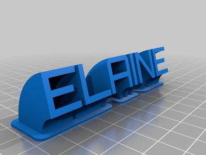 elaine office personalizzato 3d print model - Mito3D