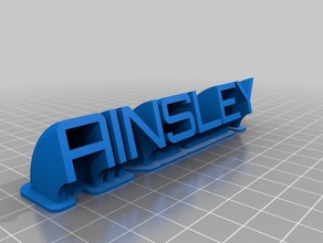 ainsley de la oficina personalizado 3d print model - Mito3D
