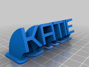 katie office personalizado 3d print model - Mito3D
