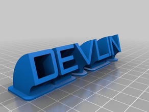 devlin de la oficina personalizado 3d print model - Mito3D